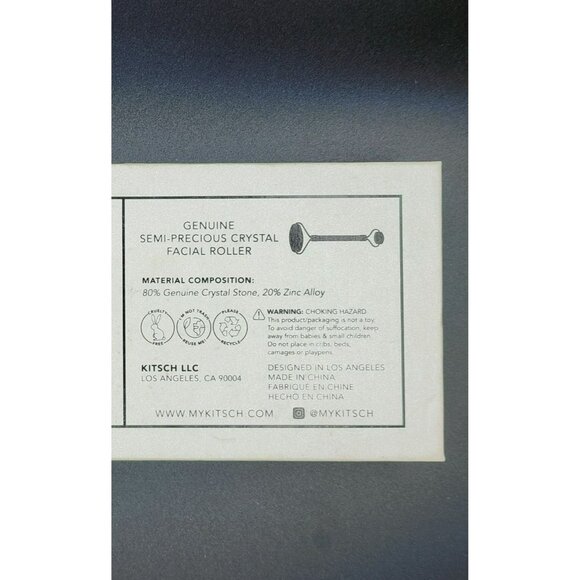 Kitsch Rose Quartz Crystal Face Roller For Skincare Benefits & Relaxation - Picture 5 of 5